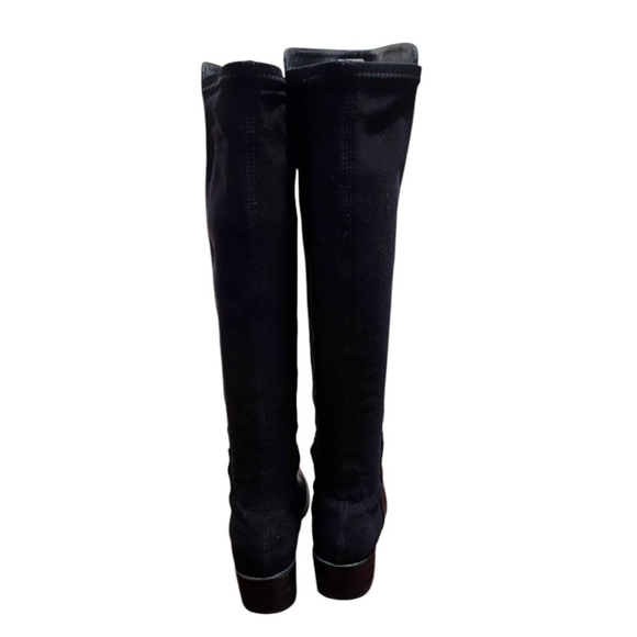 STUART WEITZMAN Leather Knee High Black Riding Boots Size 8 - Picture 9 of 15